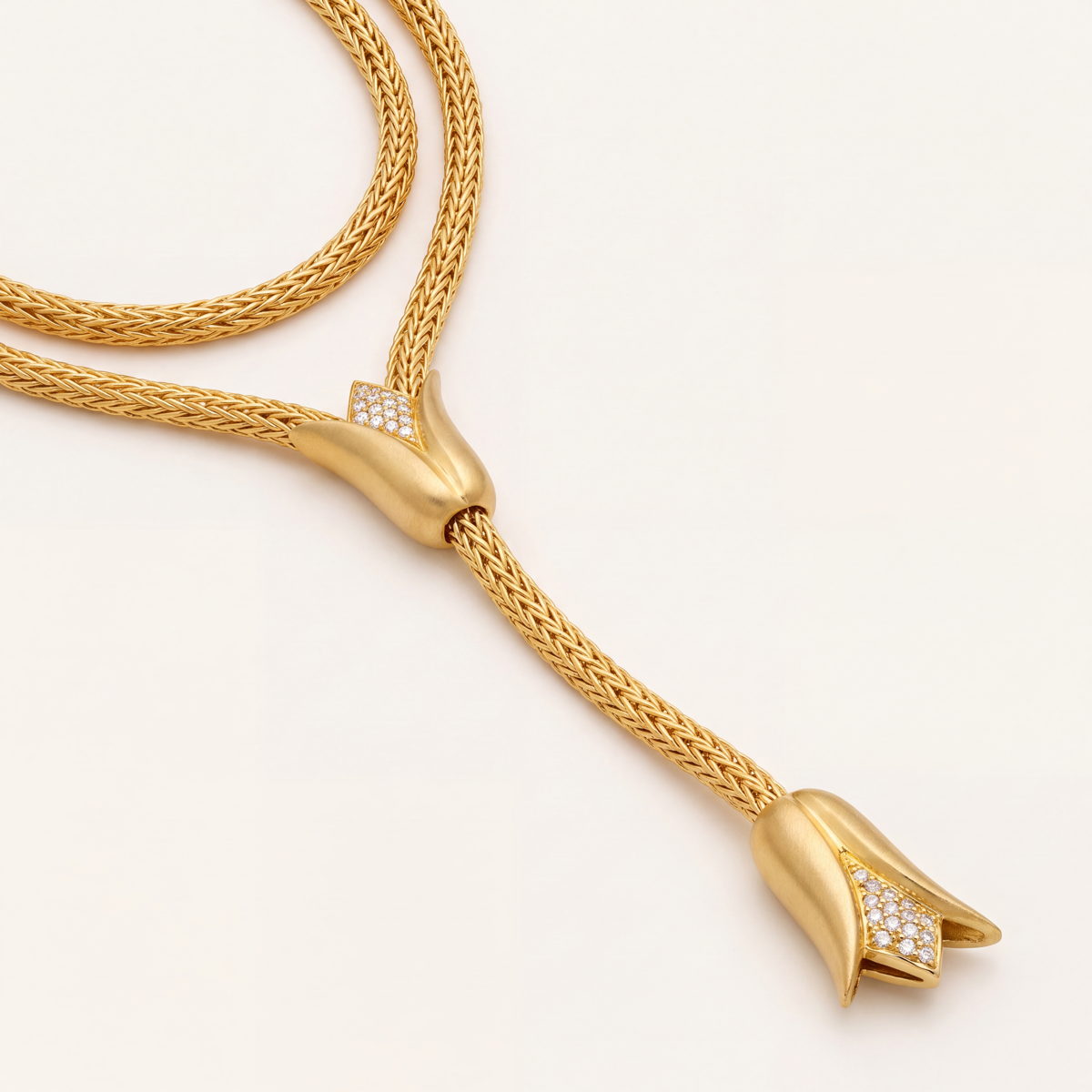 The Lotus Reign Necklace flatlay
