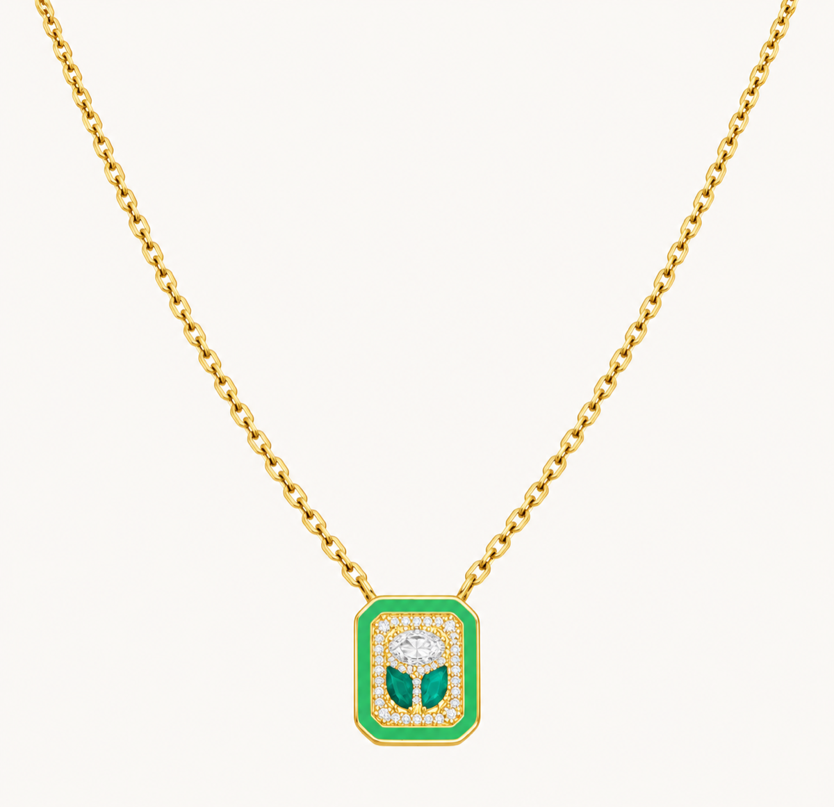 The Oasis Necklace flatlay
