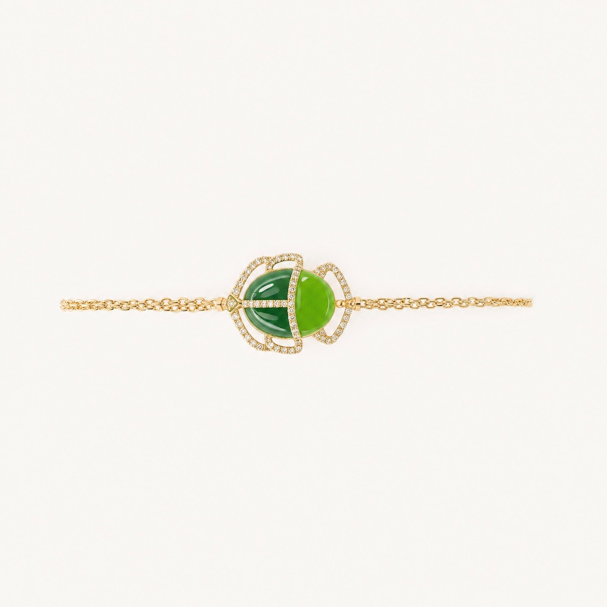 The White River Scarab Bracelet flatlay